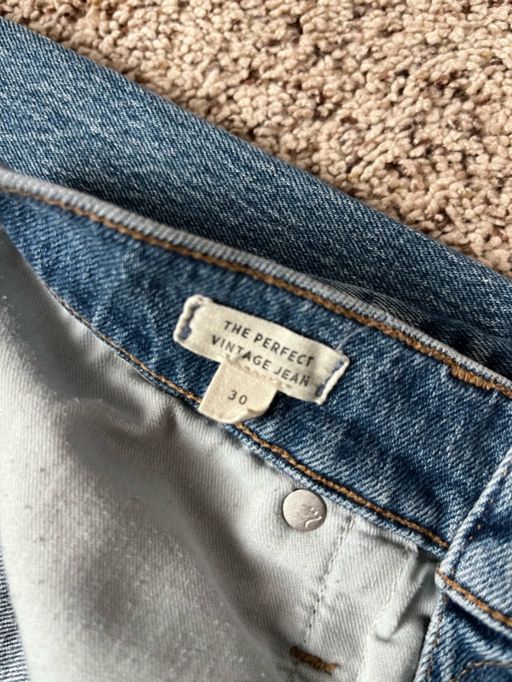 Madewell NWOT Medium Wash High-Rise Straight Leg Perfect Vintage Women's Jeans - Picture 4 of 6